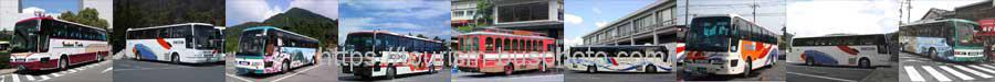 山口県の観光バスと路線バス
