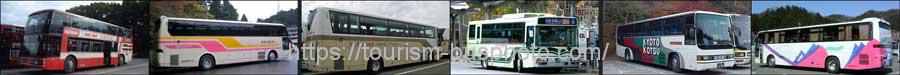 京都府の観光バスと路線バス