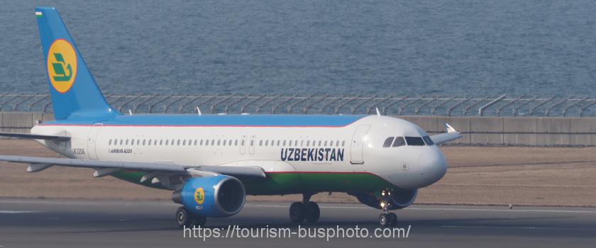 ウズベキスタン国営航空　UK32016　エアバスA320-200　中部空港　2017.03.19