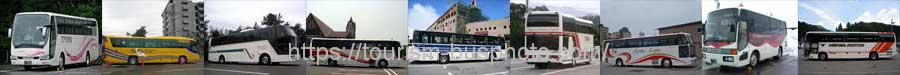  富山県の観光バスと路線バス